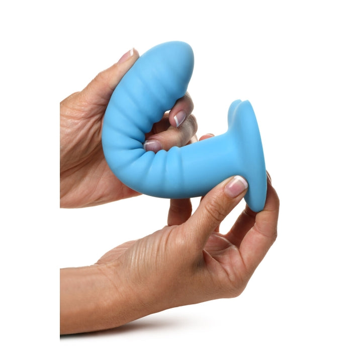 SIMPLY SWEET 7" RIBBED SILICONE DILDO