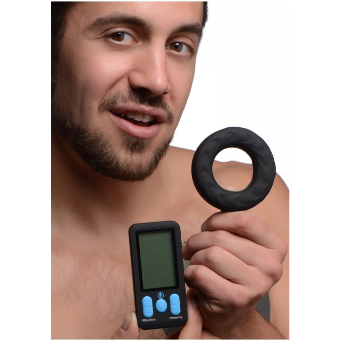 E-Tim Pro Silicone Cock Ring Vive W/ Remote 38MM