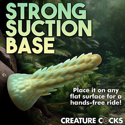 CC STEGOSAURUS SPIKY REPTILE SILICONE DILDO