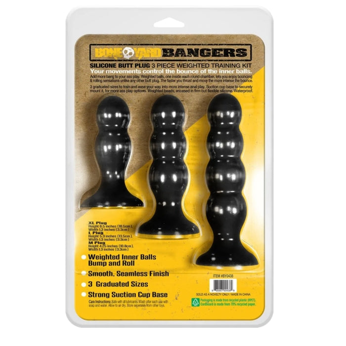 Bangers Silicone Butt Plug Training Kit