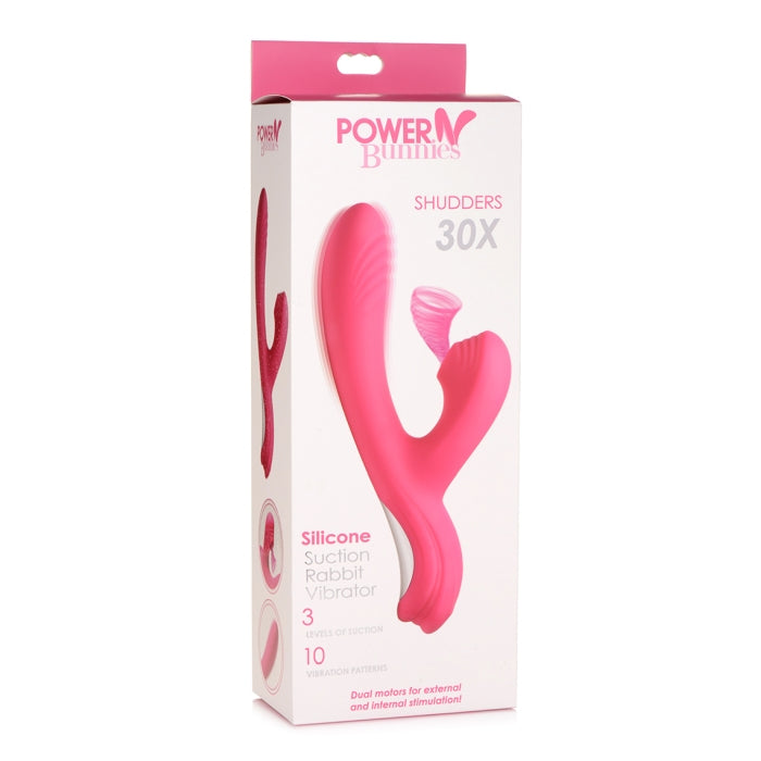 Power Bunnies Shudders 30X Recharge Suction Vibe