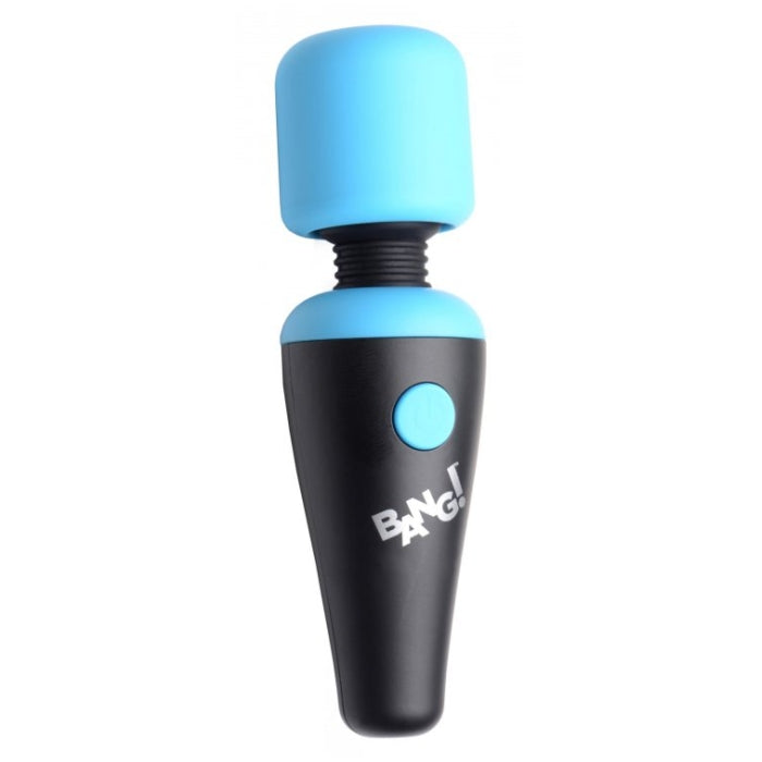 BG 10X Vibrating by Mini Silicone Wand-Blue - Rechargeable - 4"