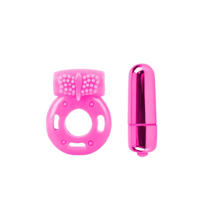 Neon Vibrating Couples Kit-Pink