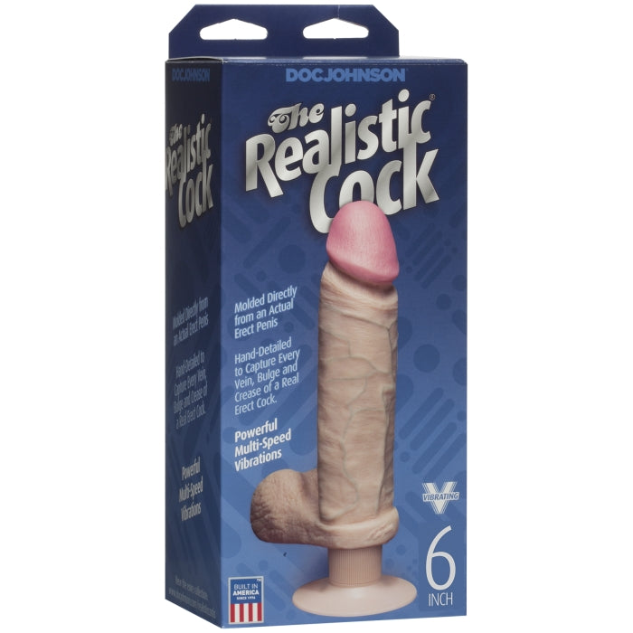 Ultra Realistic Vibrating Cock 6in