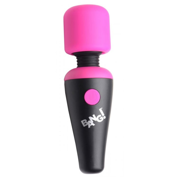 BG 10X Vibrating Mini Silicone Wand-Pink - Rechargeable - 4"