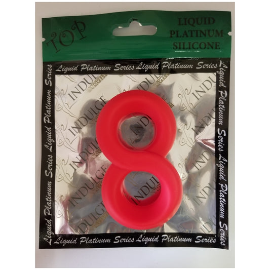 Liquid Platinum Silicone Cockring-Red- ETERNITY