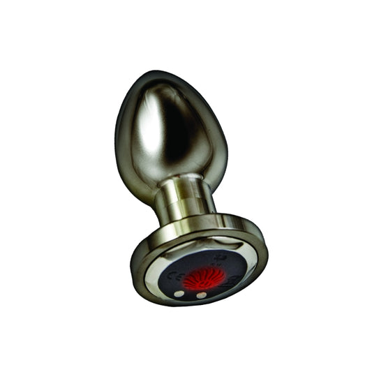 Ass-Sation Remote Vibrating Metal Plug-Black