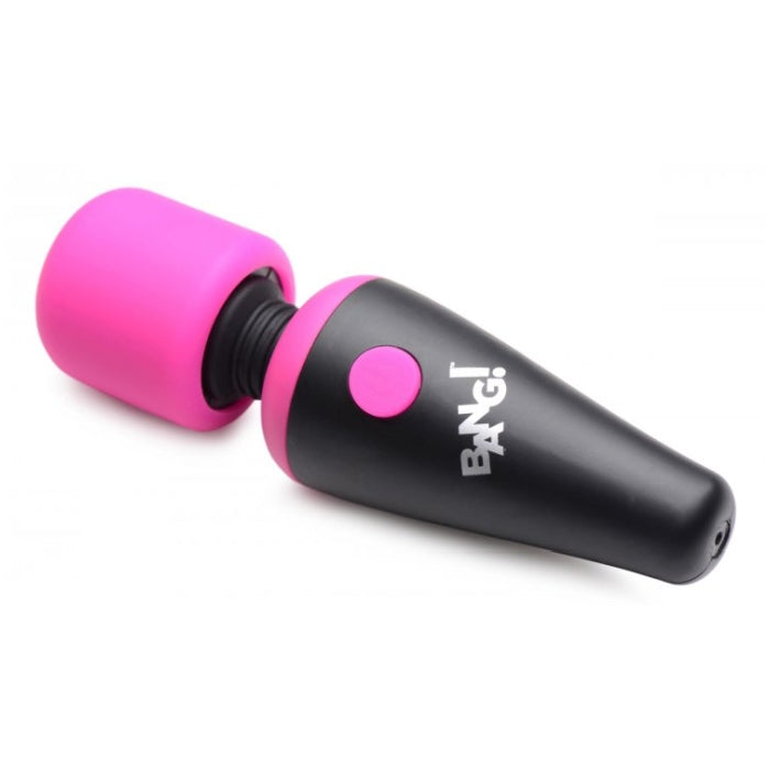 BG 10X Vibrating Mini Silicone Wand-Pink - Rechargeable - 4"