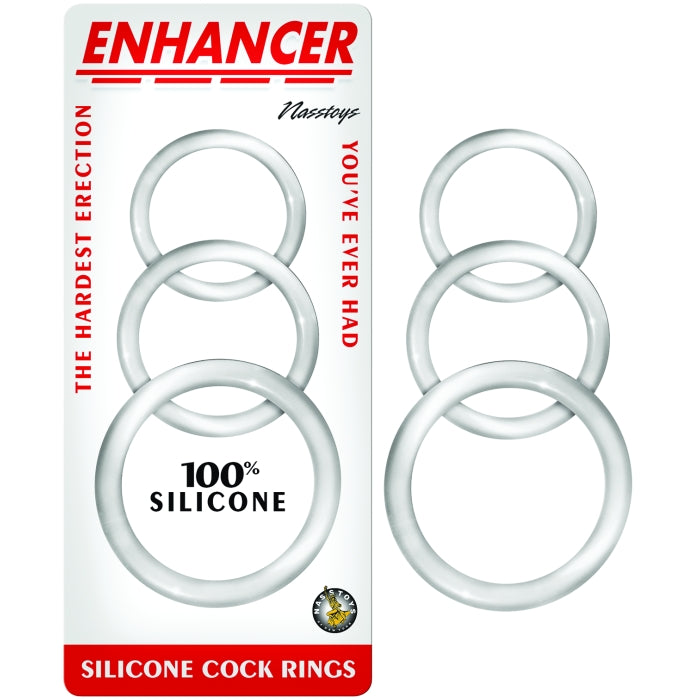 Enhancer Silicone Cockrings-Clear