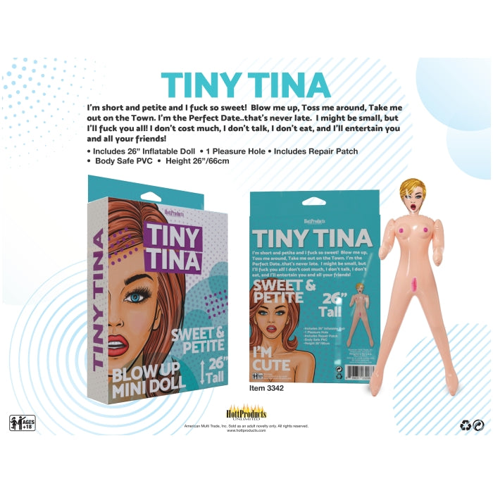 Tiny Tina- Petite Size Blowup Doll 26"